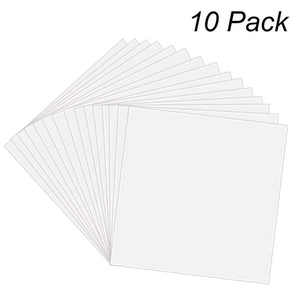 Sovenny 20 Pieces 7 mil Square Mylar Sheet Blank Stencils 6×6 inch Templates for Cricut and Silhouette Machines